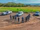 Com helicóptero e reforço policial, operação mobiliza forças de segurança na divisa entre SP e MS